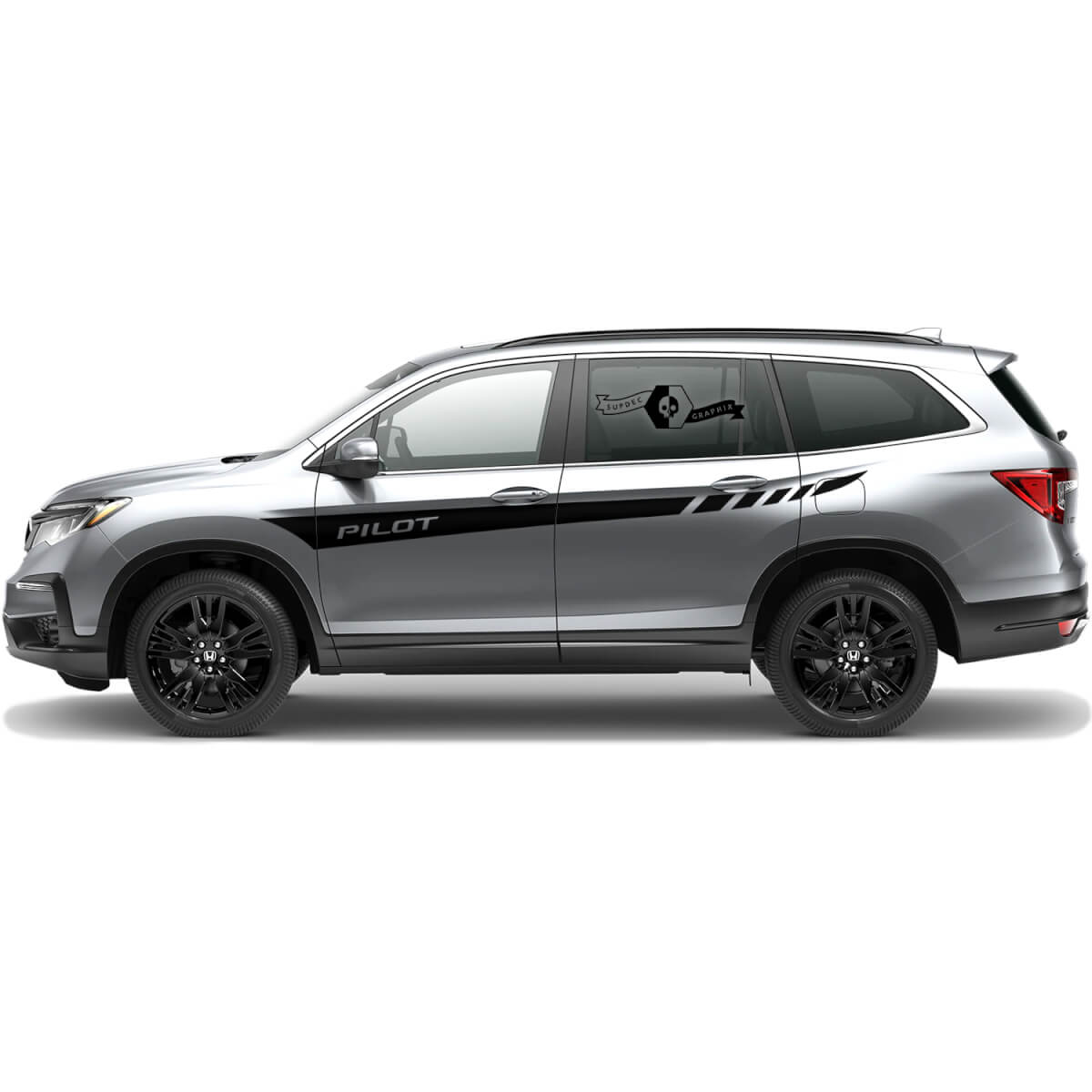 Pair New Honda Pilot 2023 Decal Vinyl Side Doors Up Stripe Logo Graphic Sticker
