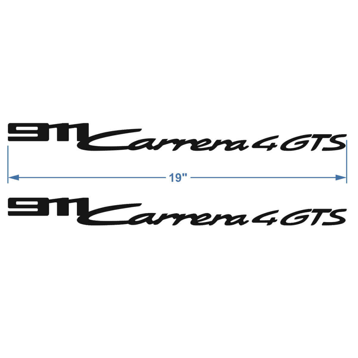911 Carrera 4 GTS Side Door Vinyl Decals Set for Porsche 911 