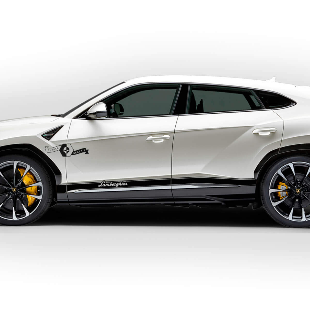 Pair Lamborghini Urus 2021 2022 2023 Side Doors Rocker Panel Stripe Vinyl Decal Sticker Graphics
