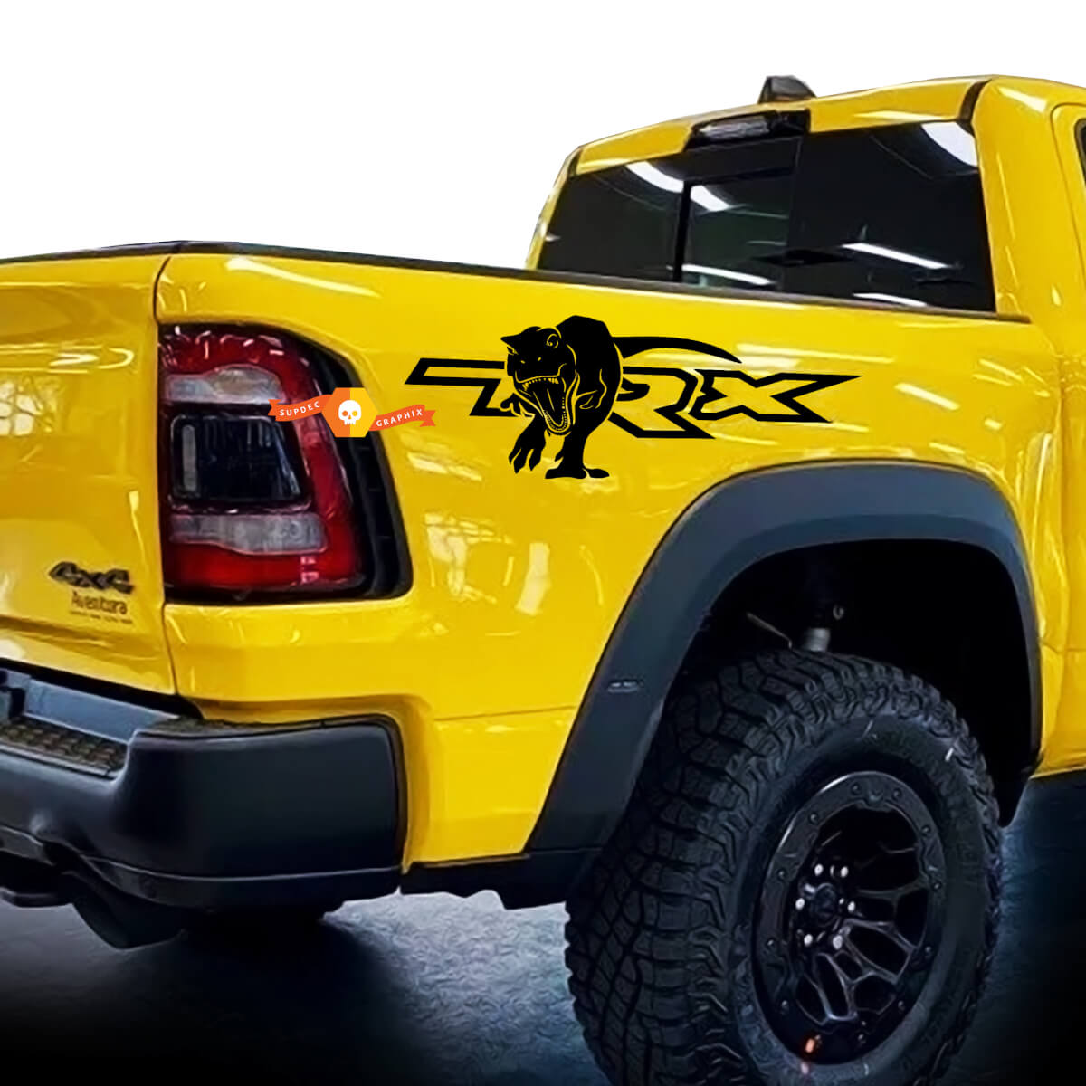 Dodge Ram 1500 TRX Bed Side Decals T-Rex Vinyl Sticker Graphic
