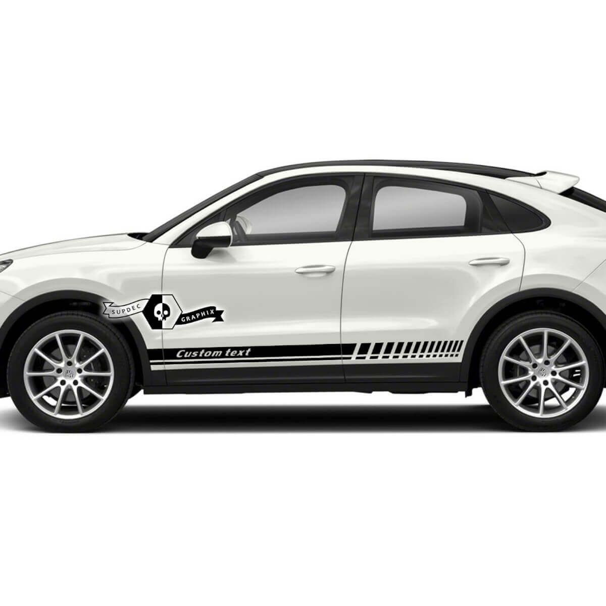 Porsche Cayenne Turbo Side Line Stripes Decals Stickers 2003 present
