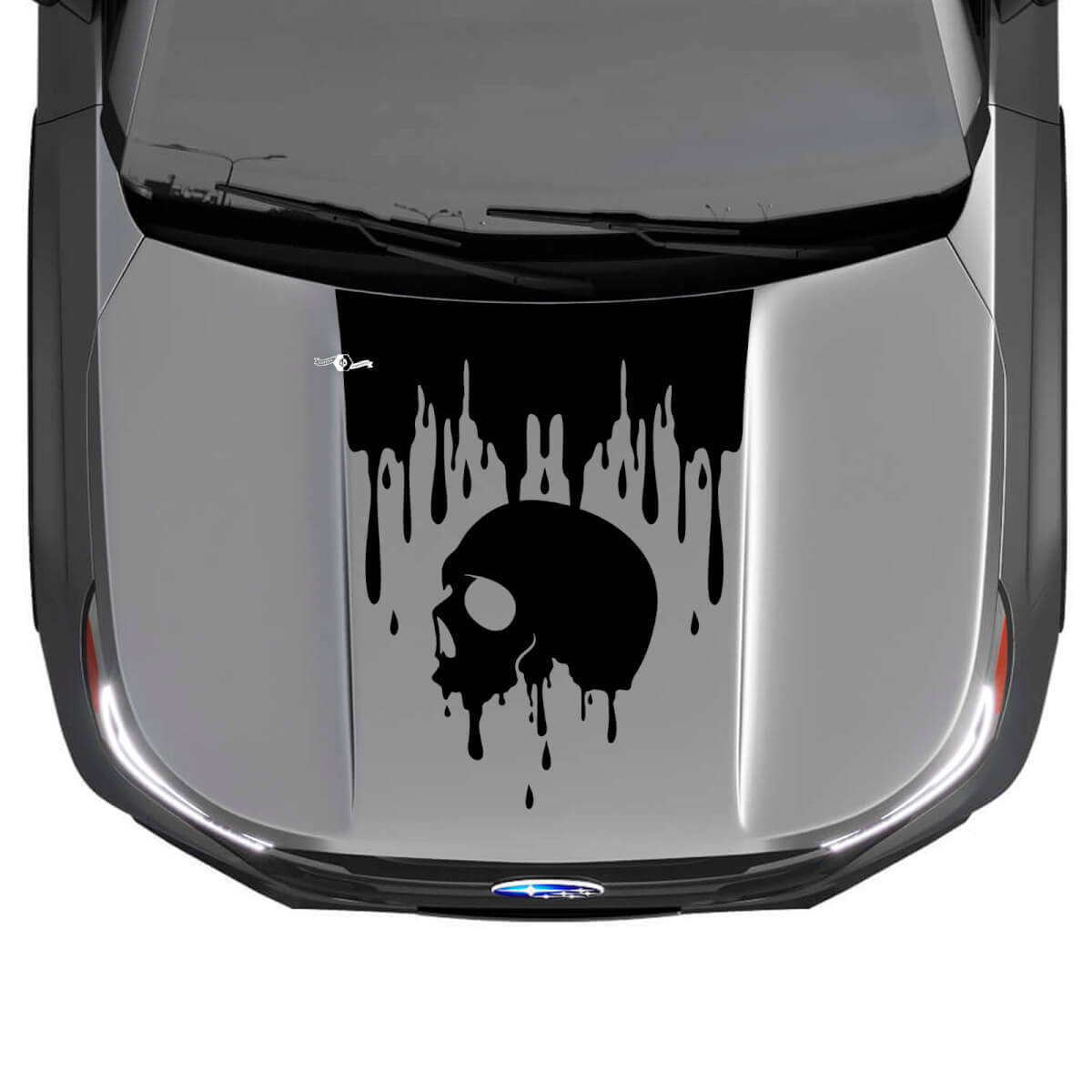 Hood Skull Blood Graphics Vinyl Stickers Decals fit Suba Forester
