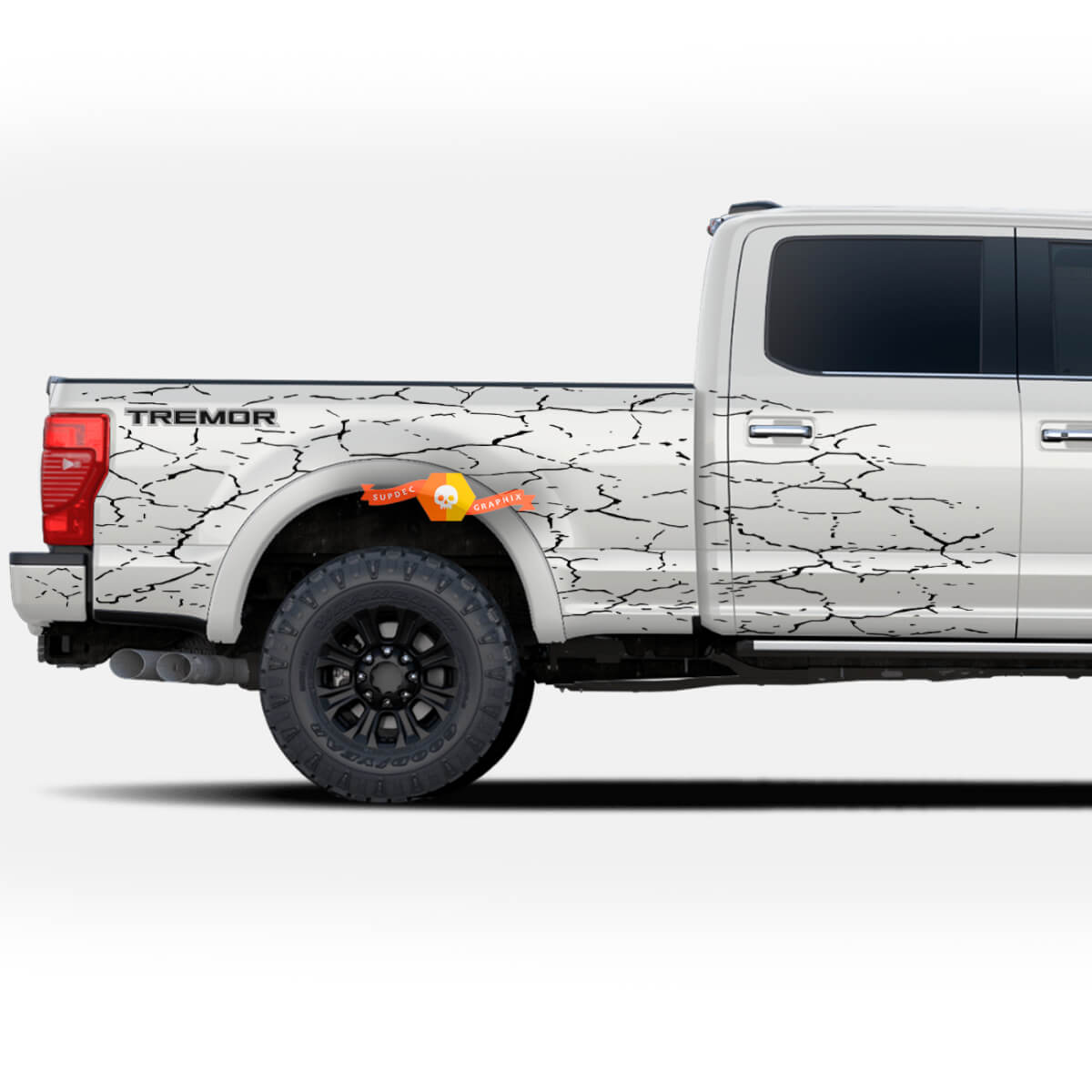 2x Decal for Ford F-150 F-250 F-350 Ford Super Duty Tremor Splash Wrap Stickers Truck Bed Side
