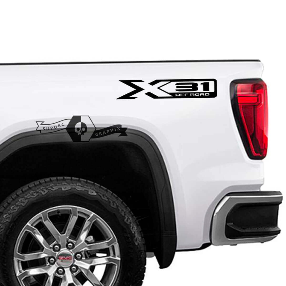 X31 Off Road Bedside Decal Pair for GMC Sierra 1500 2023 