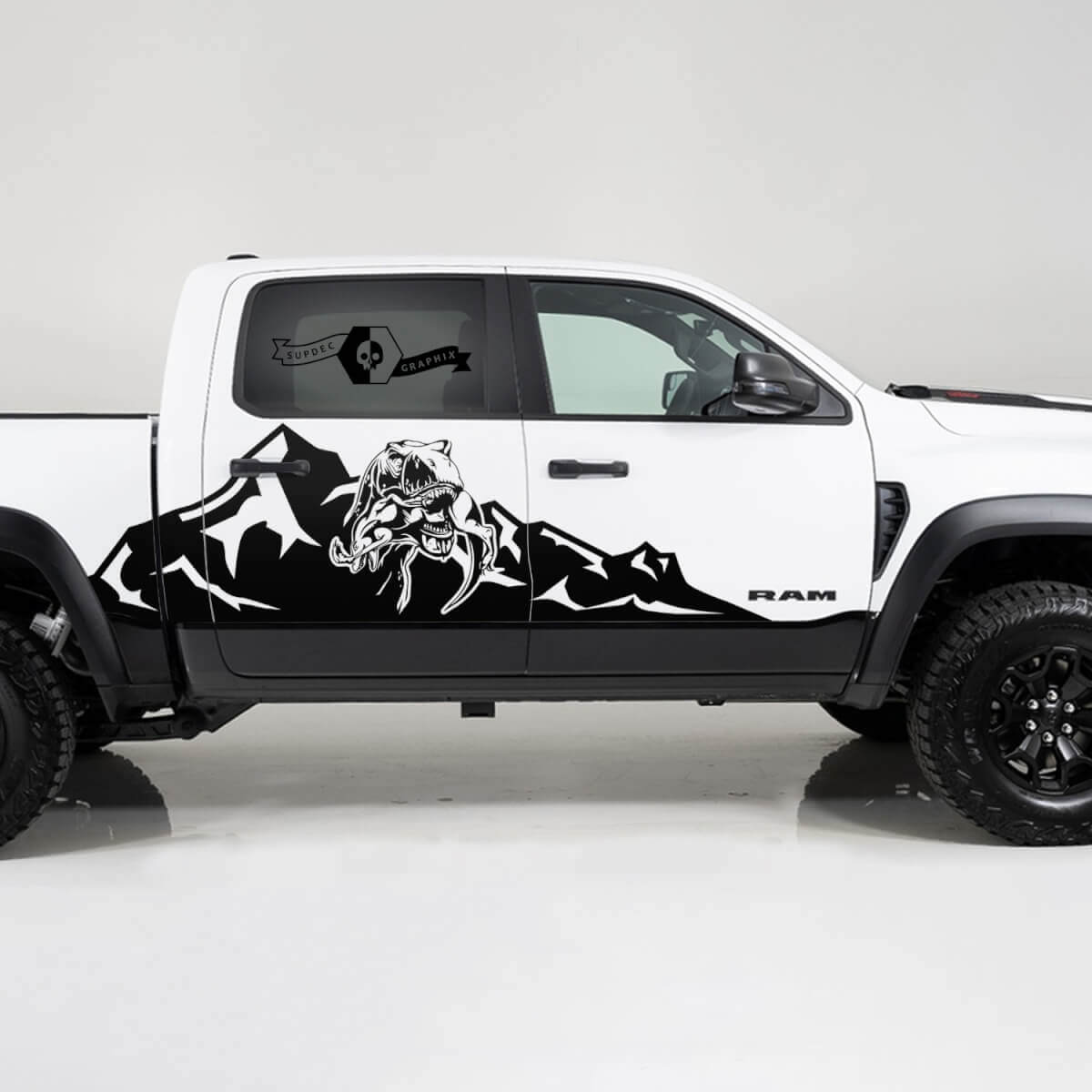 TRX Huge Mountains Side Vinyl Decal Kit for RAM 1500 2021+