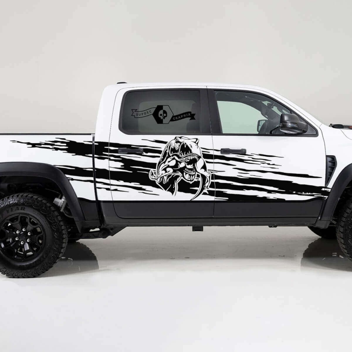 TRX Eating Splash Style Side Vinyl Decal Kit for Dodge Ram 1500 2021+