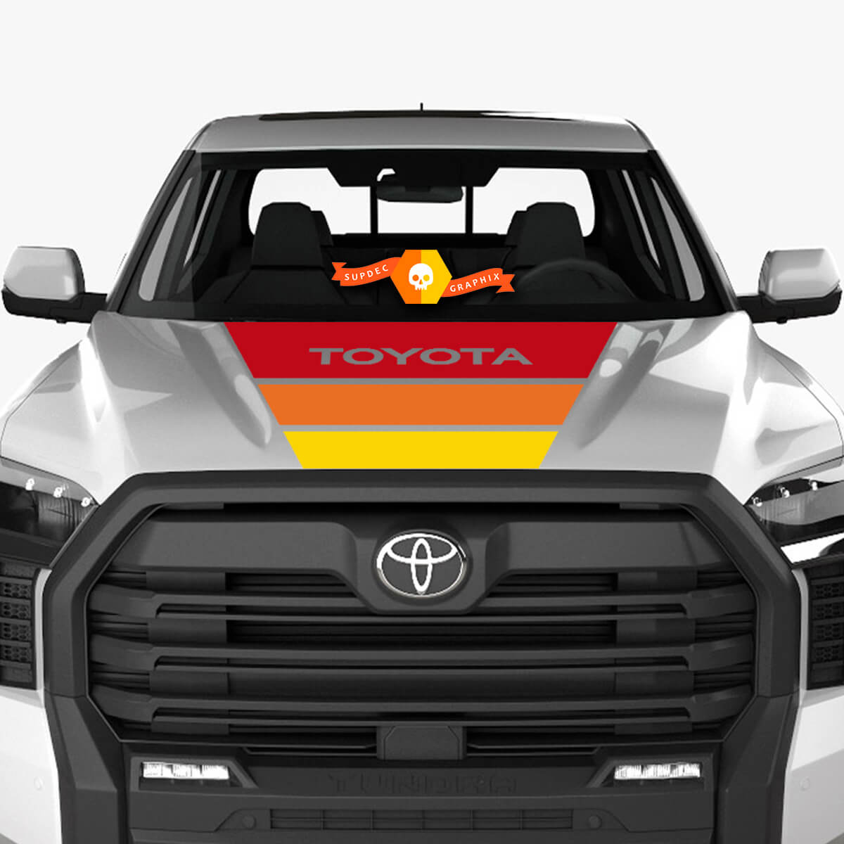 Hood Old School Graphics Decal for TOYOTA TUNDRA 2023 +
