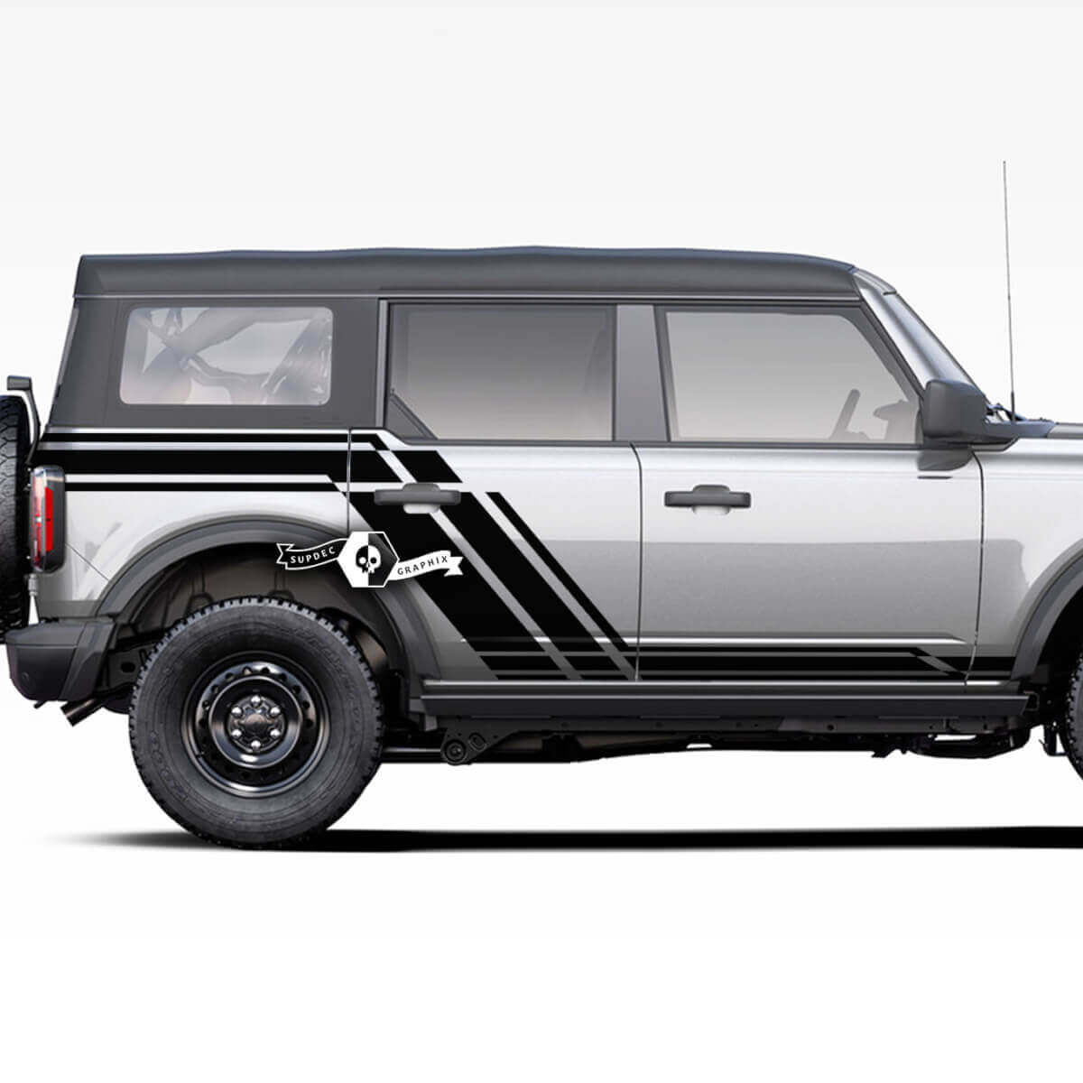 Pair of  Doors Side Doors - Rocker Panel Graphics Splash Decals Stickers for Ford Bronco 20212022 2023
