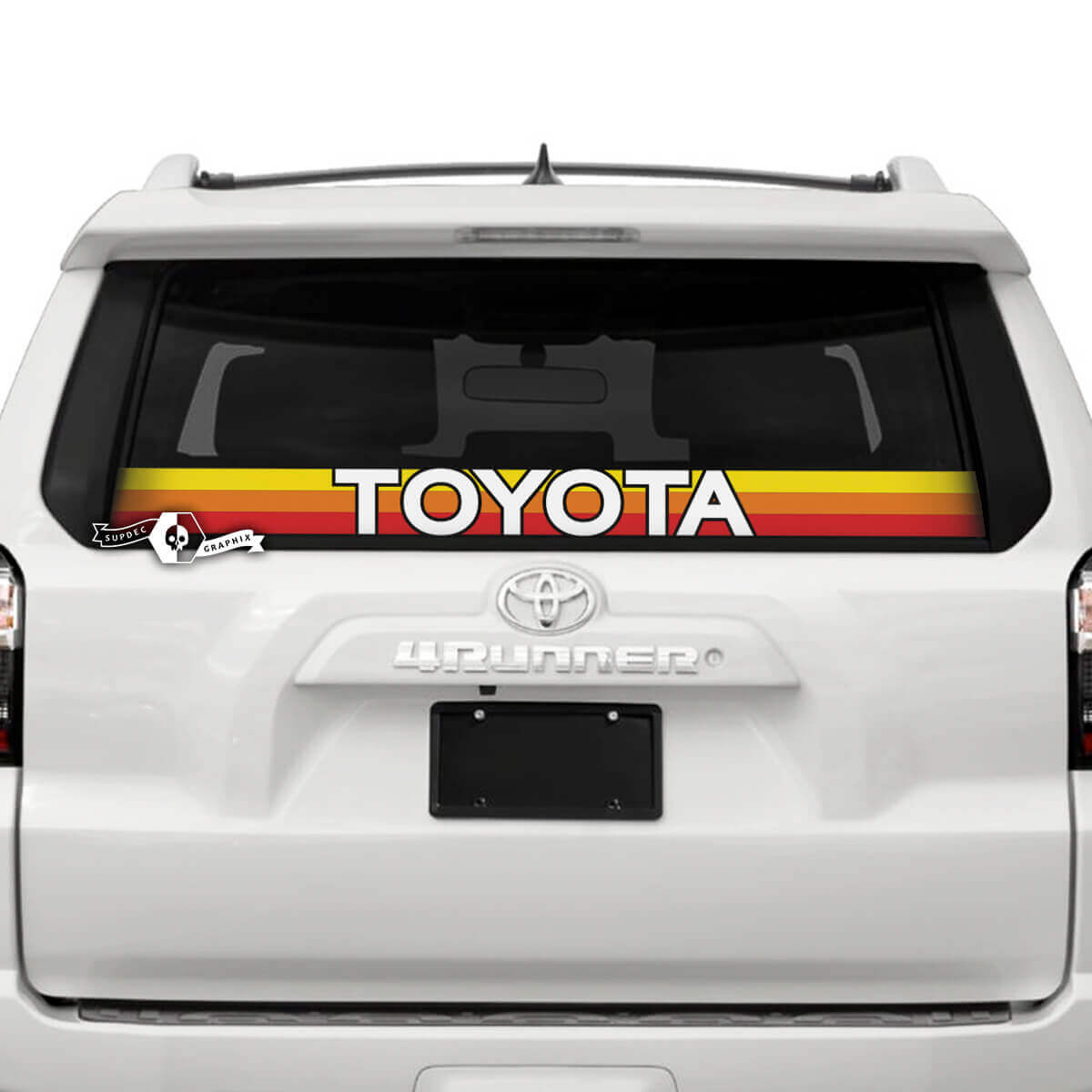 Vintage Style Logo Rear Window Vinyl Decal for Toyota Trucks