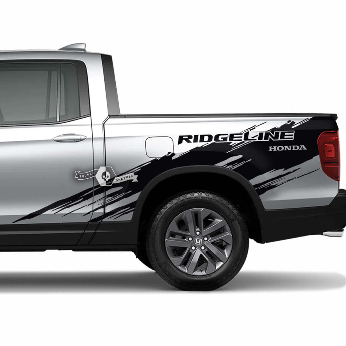Mud Splash Side Vinyl Decals Kit for Honda Ridgeline 2023
