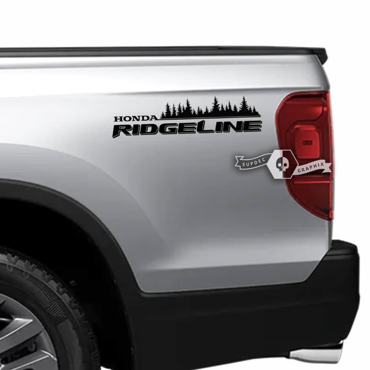 Pair 2023 Honda Ridgeline Forest Vinyl Body Side Bed Decal Sticker Graphics

