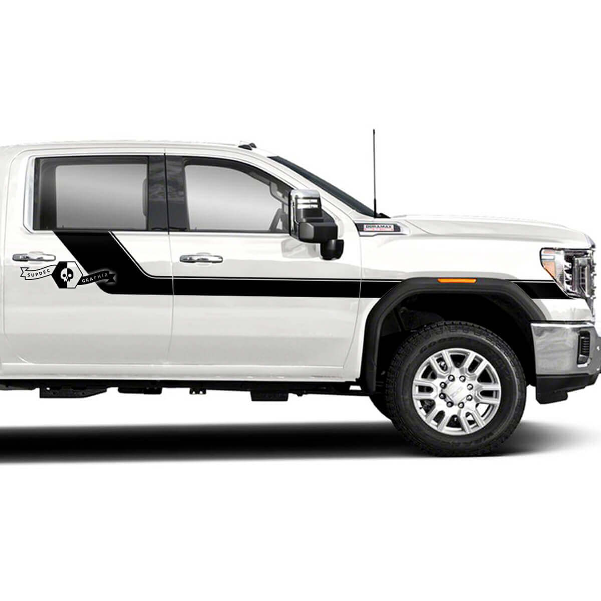 Accent Side Stripe Vinyl Decals Kit for GMC Sierra 2500HD 2022 