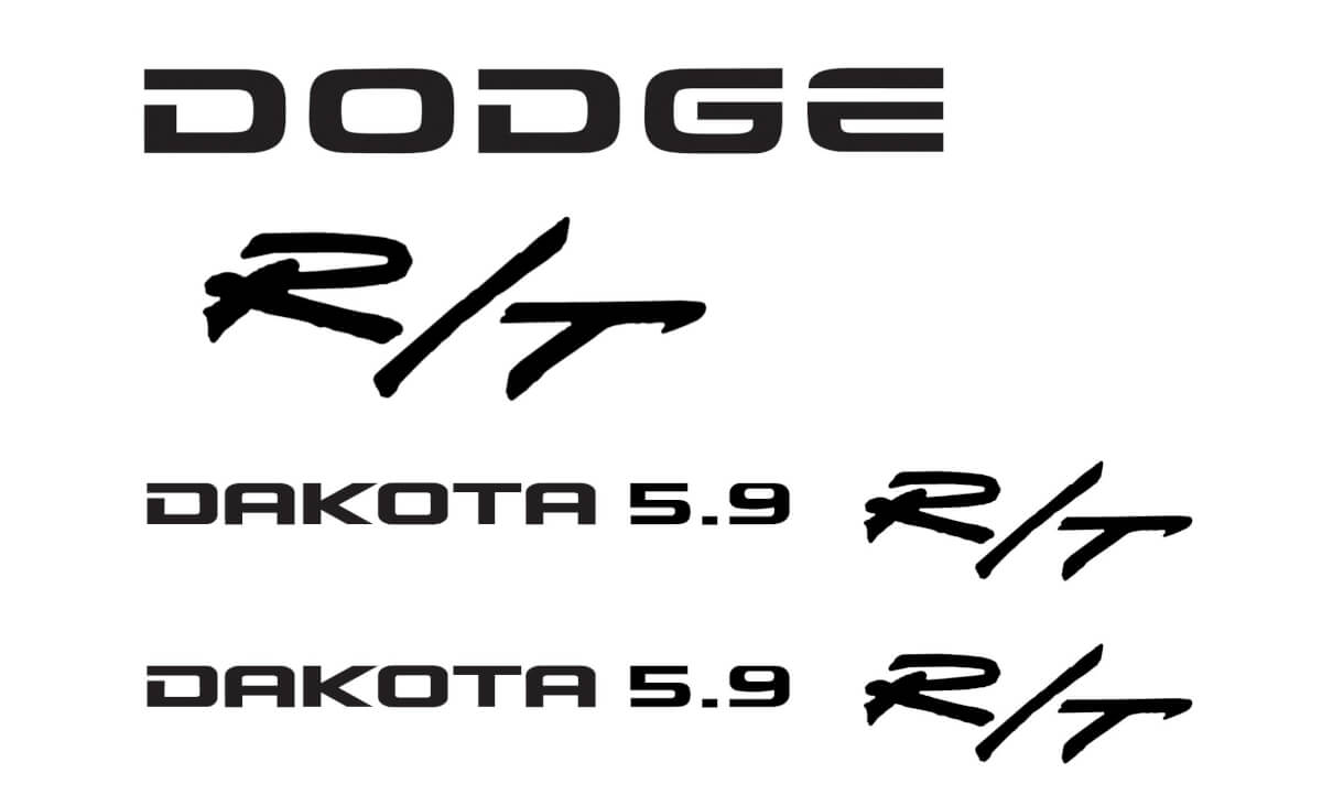 Dodge Dakota 5.9 R/T decal sticker kit Dodge many colors
