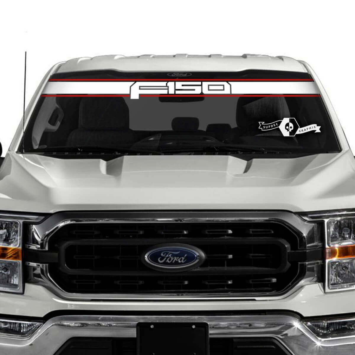 Ford F-150 Logo Window Windshield Trim Graphics Decals Stickers 2 Colors
