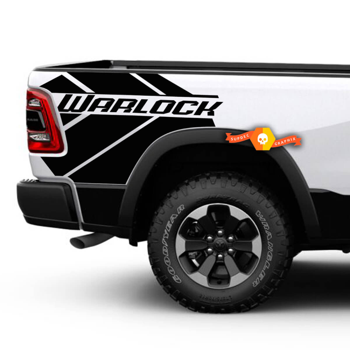 Pair Dodge Ram 1500 Warlock Vinyl Side Sticker Decal Truck Vehicle Graphic Pickup
