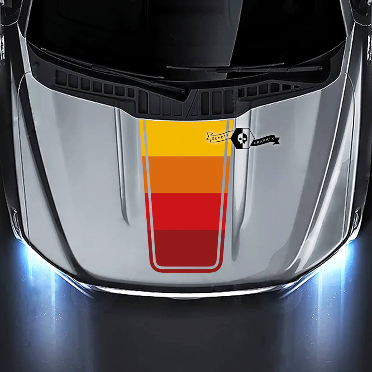 Ford F-150 XL XLT STX LARIAT Hood Colour Set Mountains Graphics Side Decals Stickers
