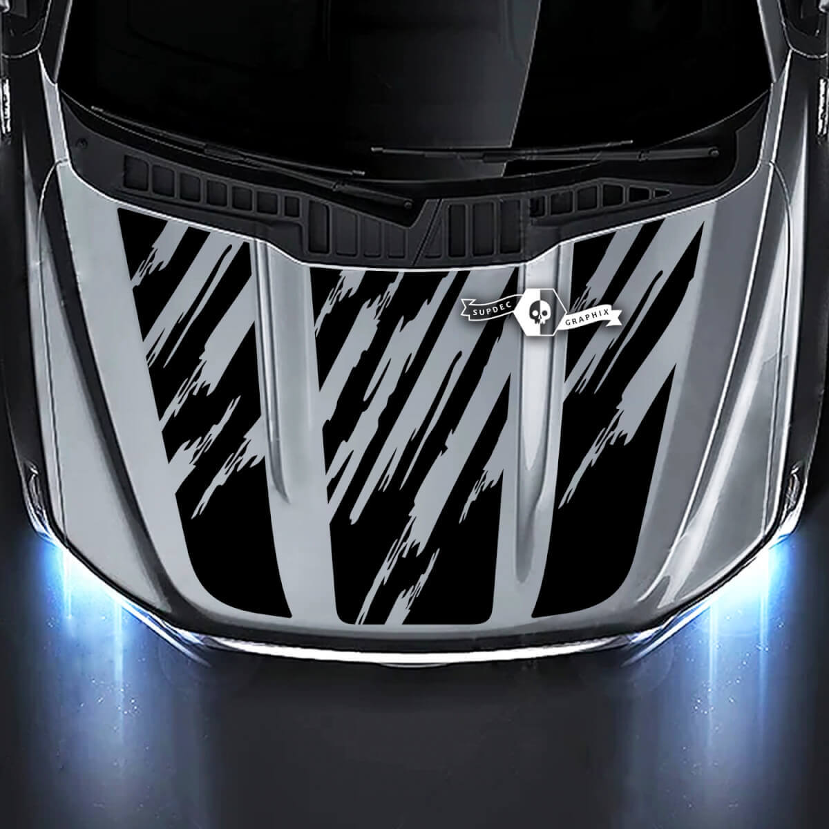 Musclecar truck XL XLT STX LARIAT Large Hood Destroyed Mud Graphics Decals Stickers
