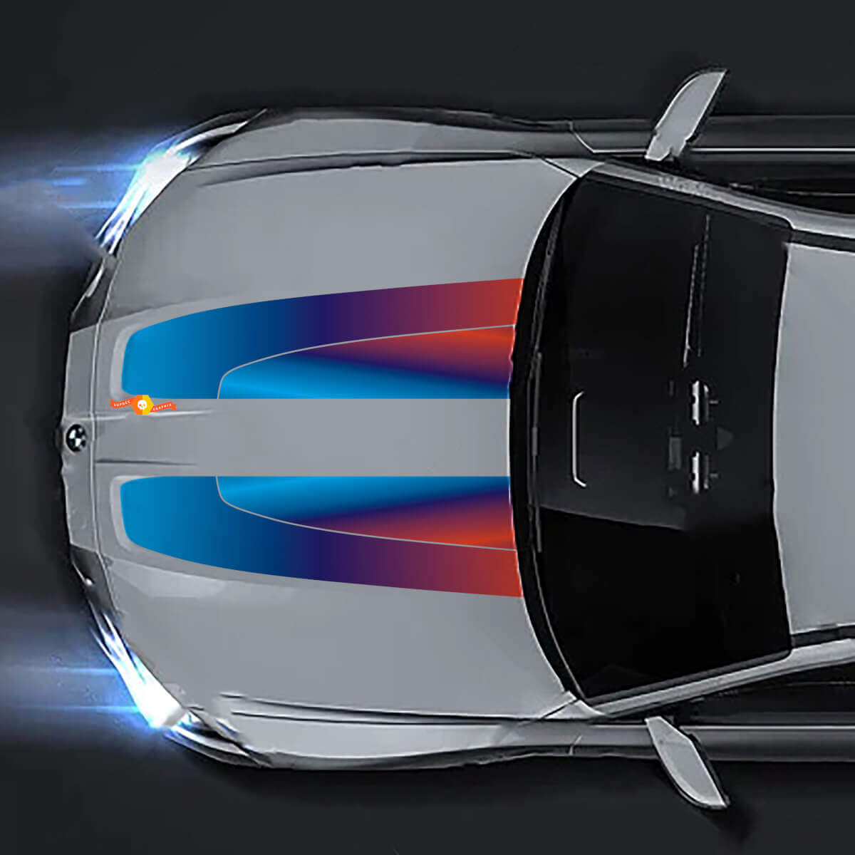 2020+ BMW M4 M3 G80 G82 G83 Bonnet M Colour Style Vinyl Decal Sticker
