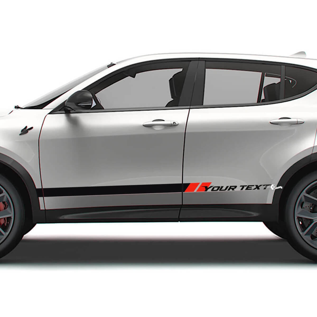 Custom Racing Side Stripes Vinyl Decal Kit for Dodge Hornet