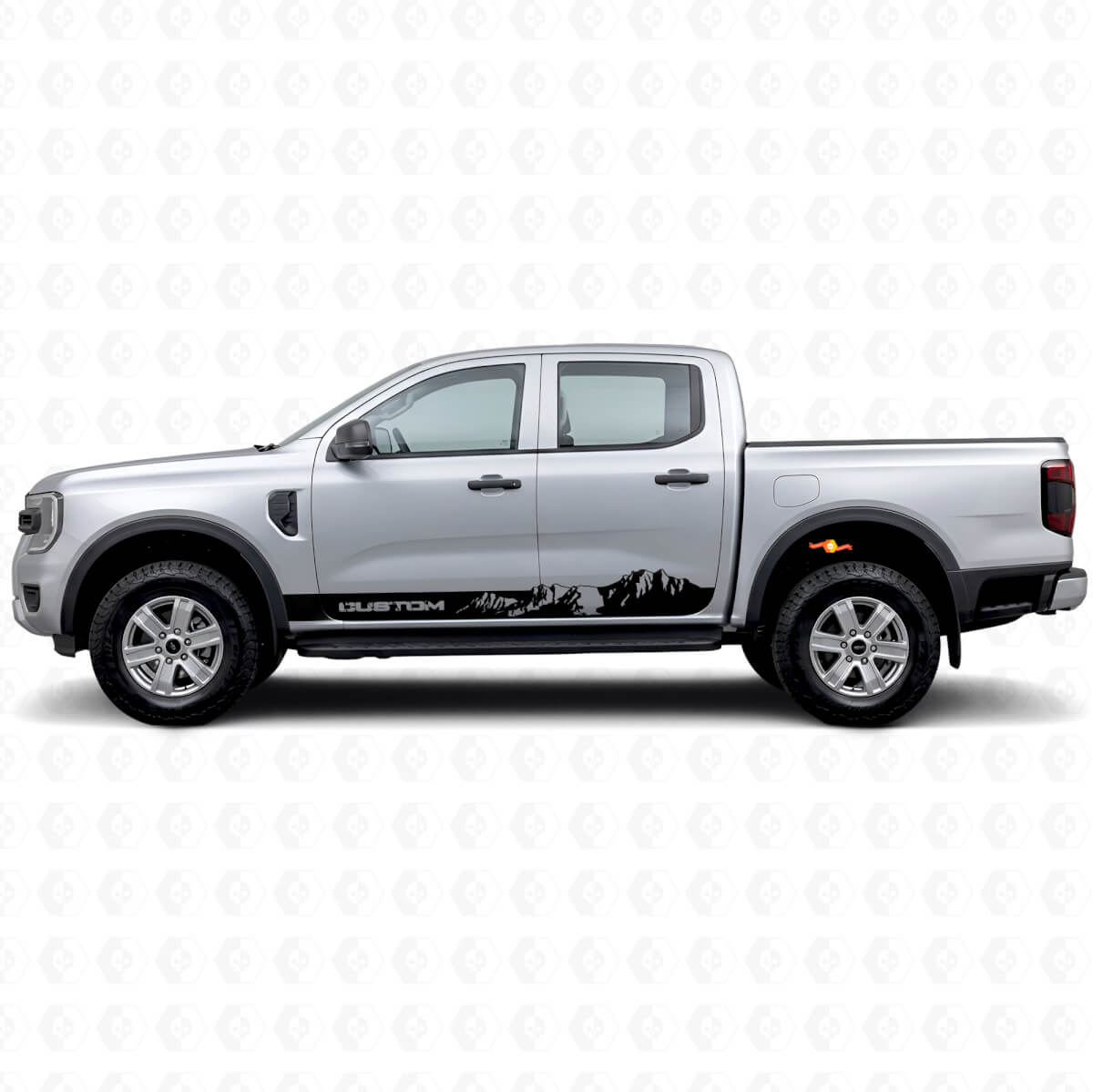 Custom Mountain Style Stripes Rocker Panel Vinyl Decals for Musclecar Ranger