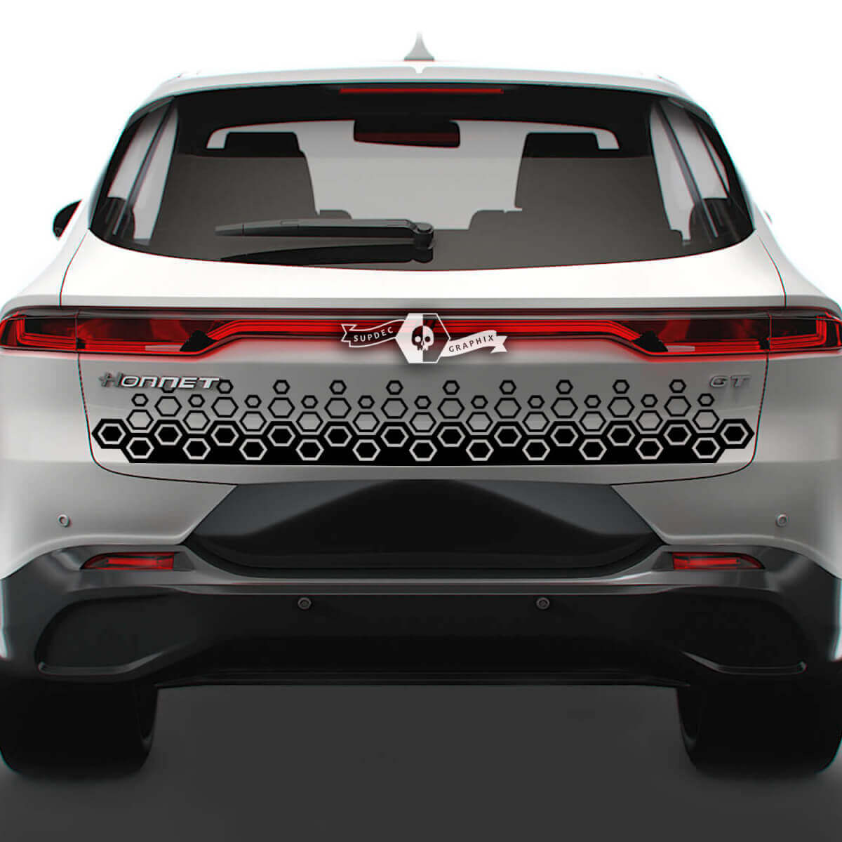 Dodge Hornet Tailgate Trim and Solid Honeycomb Vinyl Decals Sticker
