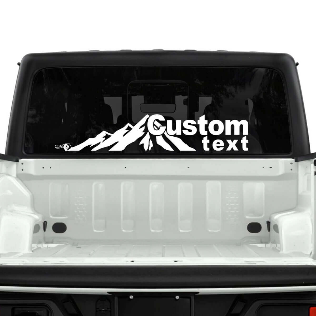 Jeep Gladiator Rear Window Forest Mountains Stickers Decals Vinyl Graphics
