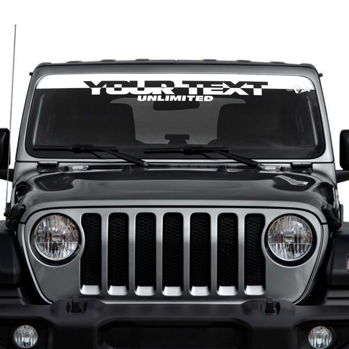 Autocollants en vinyle personnalisés pour pare-brise Jeep Wrangler Unlimited
