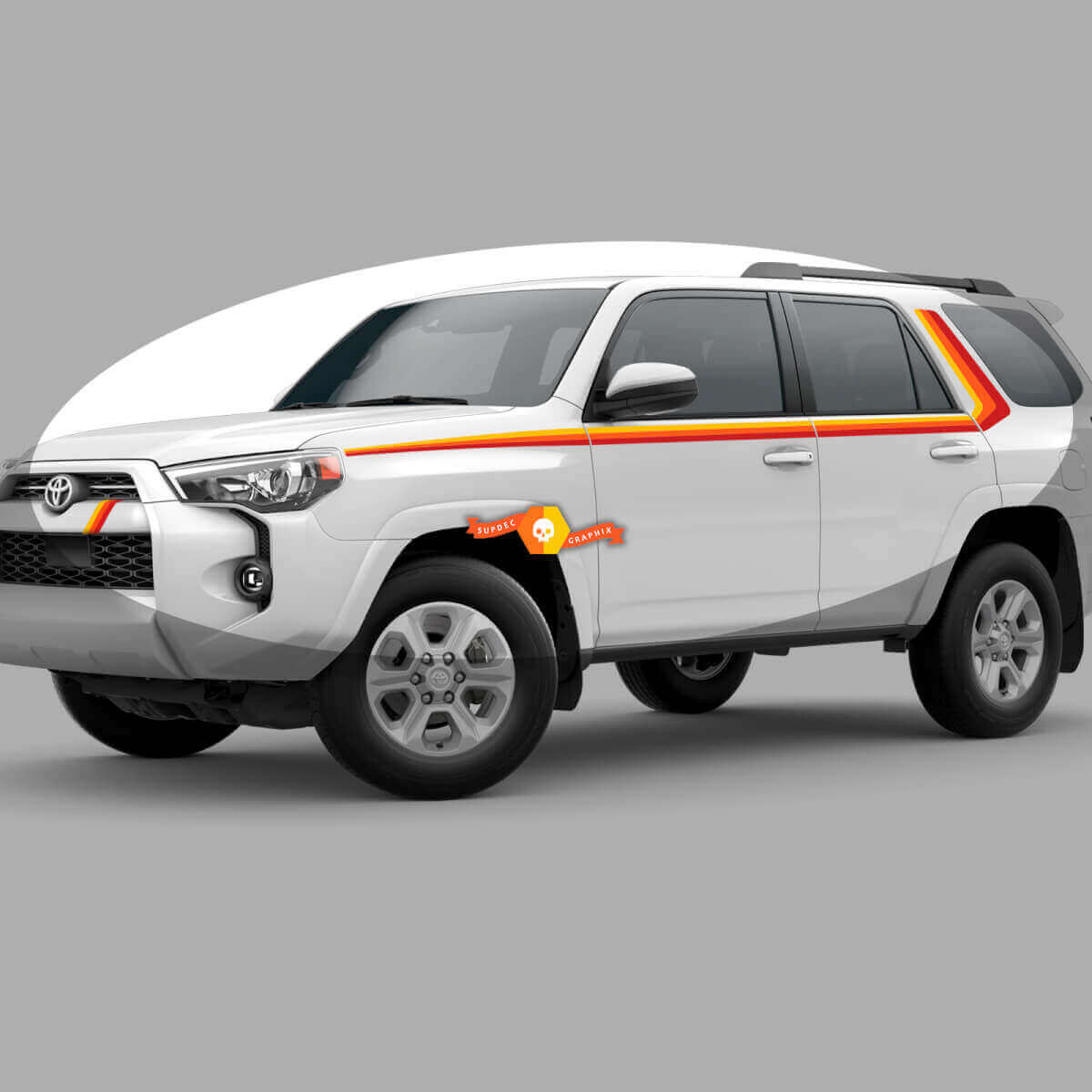40th Anniversary Vintage Style Side Stripes Vinyl Decal Kit for Toyota 4Runner 