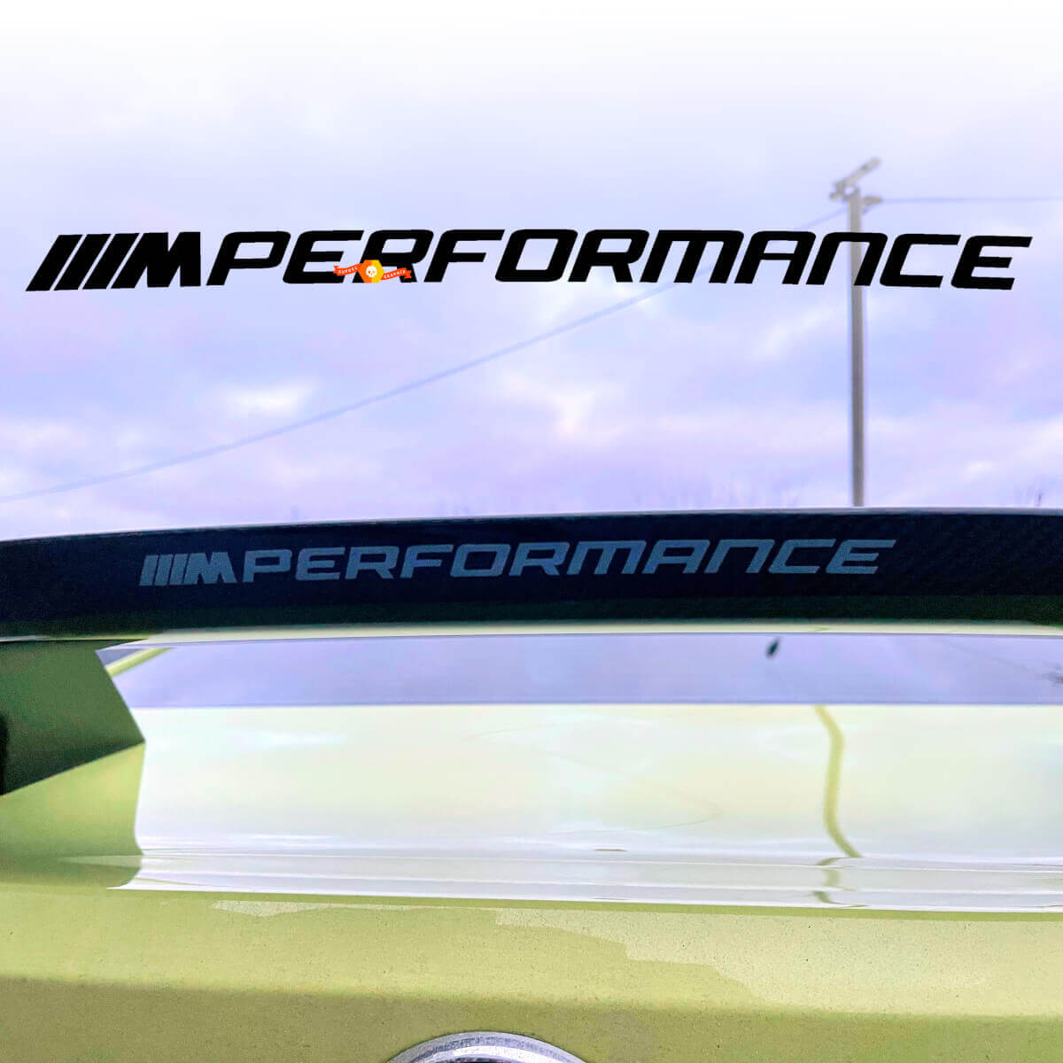 M Performance Style Rear Spoiler Vinyl Decal for BMW G80 G82
