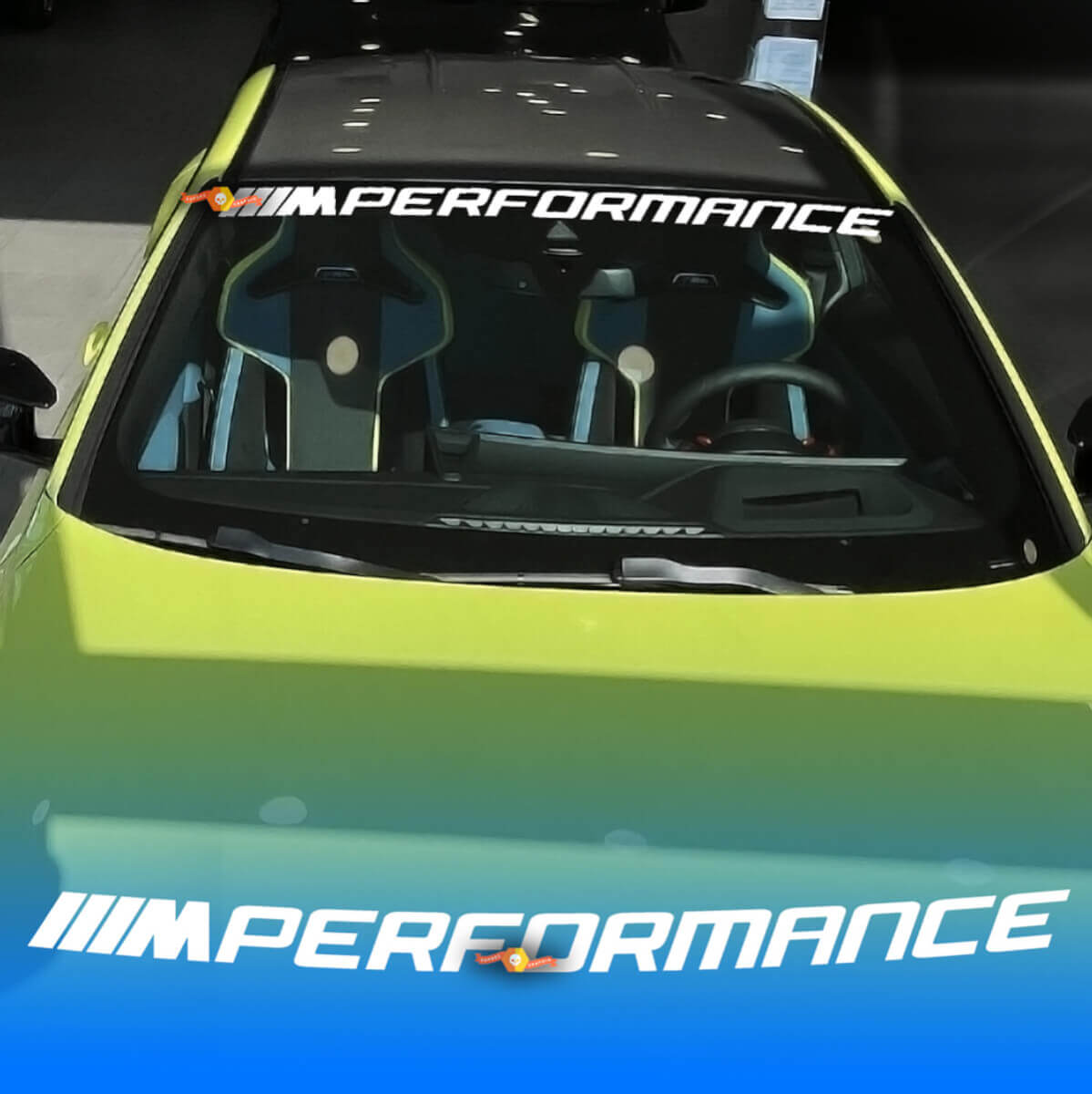 M Performance M decal Windshield sticker fit to BMW New G series Style
