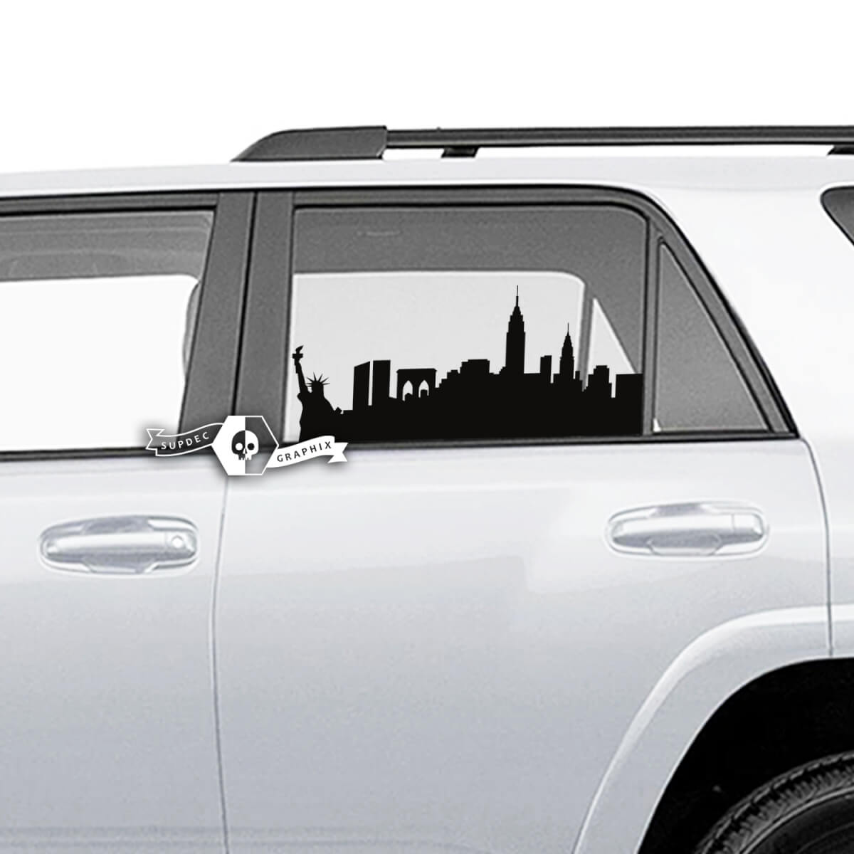 Pair of 4Runner  Window Statue of Liberty Side Vinyl Decals Stickers for Toyota 4Runner
