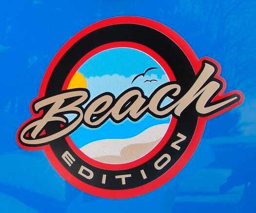 Beach Edition Badge Emblem Vinyl Sticker Decal 2 for Jeep Truck