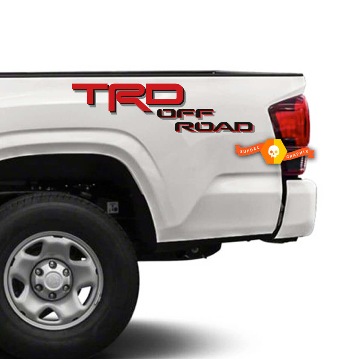 Pair TRD Off Road Sport Tacoma Tundra Bed Decals Stickers TRD Off Road 2 Colors

