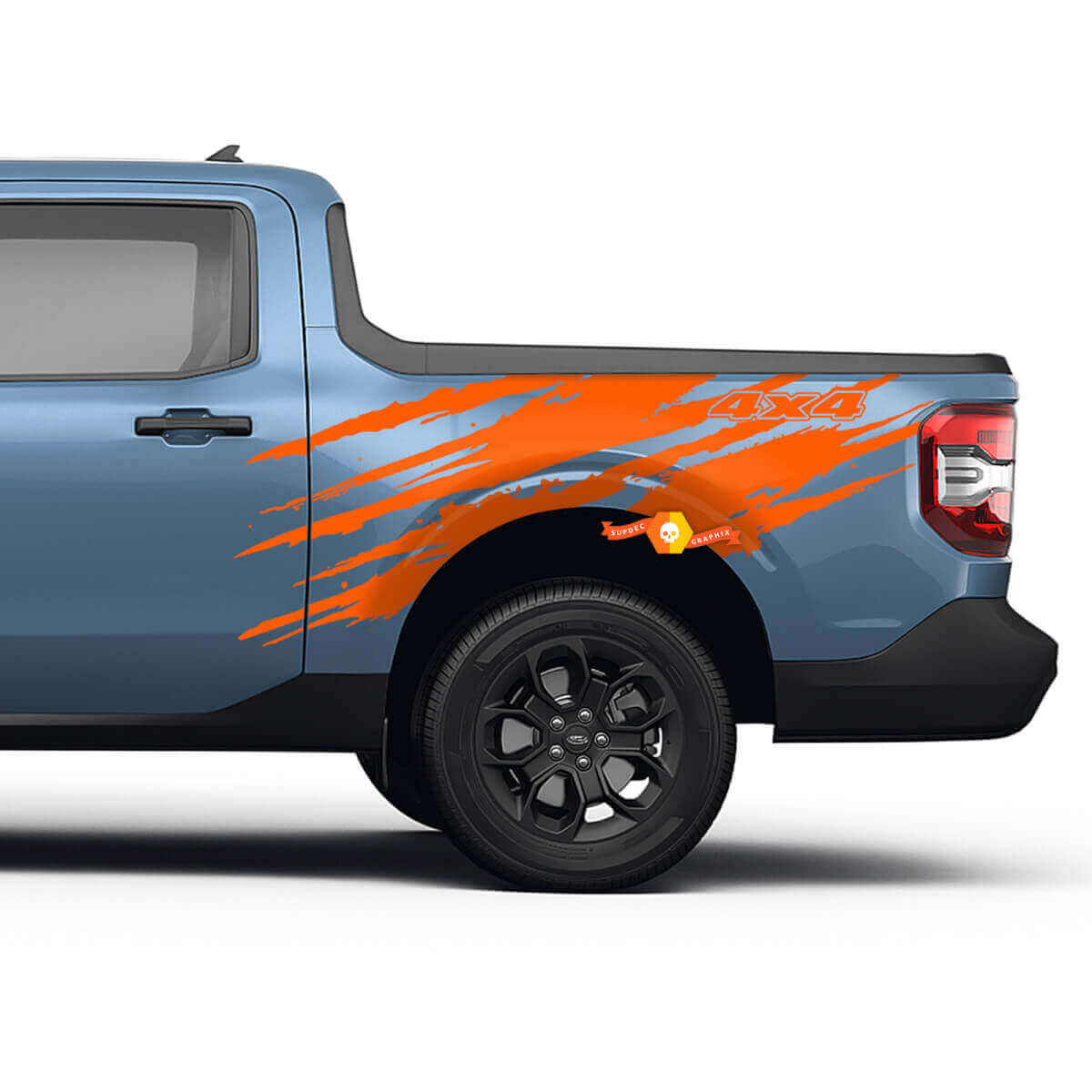 Mud Splash Graphic Rear Fender Vinyl Decals for Musclecar Maverick
