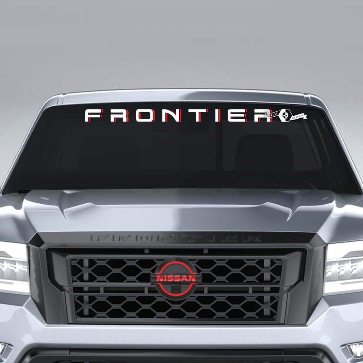 Windshield Nissan Logo Frontier Vinyl Stickers Decals Graphics 2 Colors
