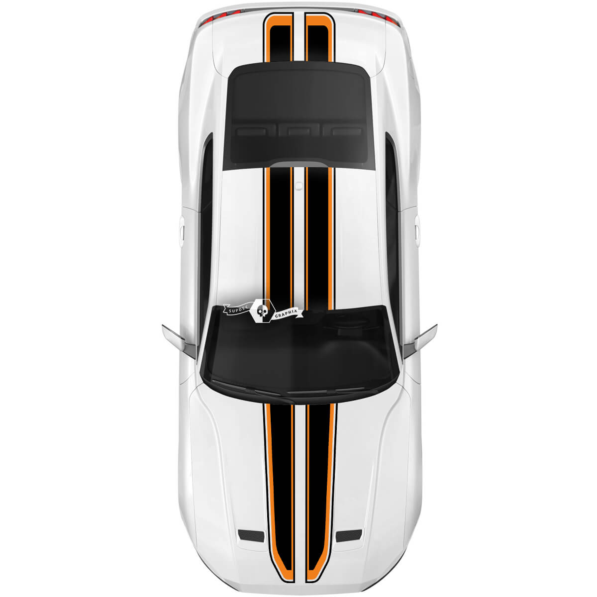 Ford Mustang Mach Hood Roof Tailgate Decal Vinyl Sticker Shelby Sport Racing Stripes 2 Colors
