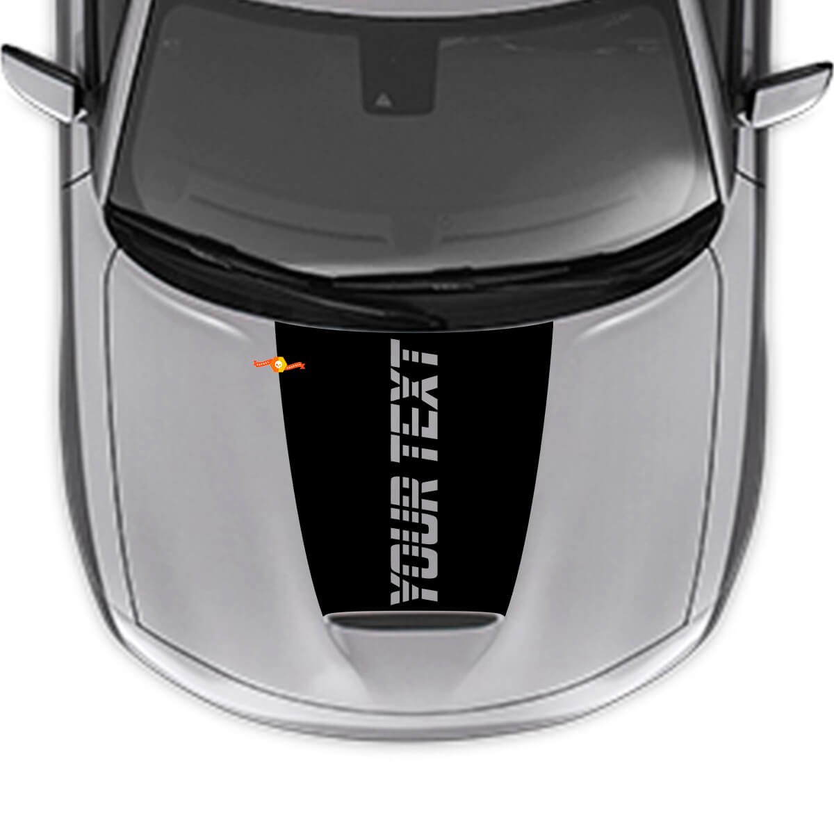 Strobe Custom Text Hood Vinyl Decal for Dodge Charger 2015-2024