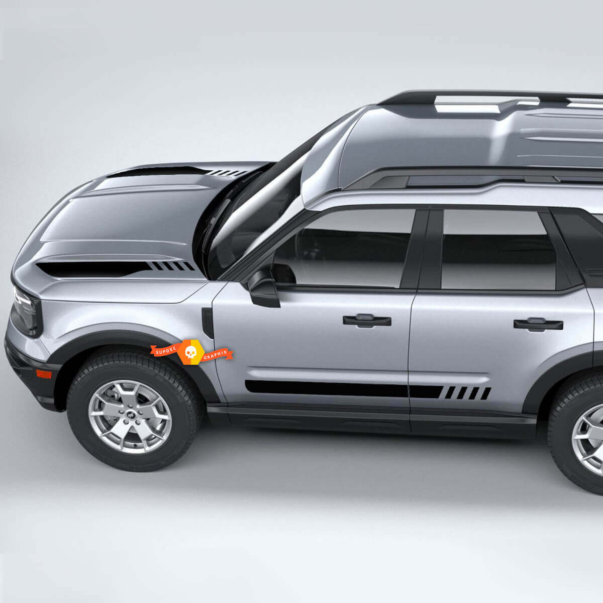 Kit de Rayas para Capó y Laterales 2 para Musclecar horse Sport Primera Edición