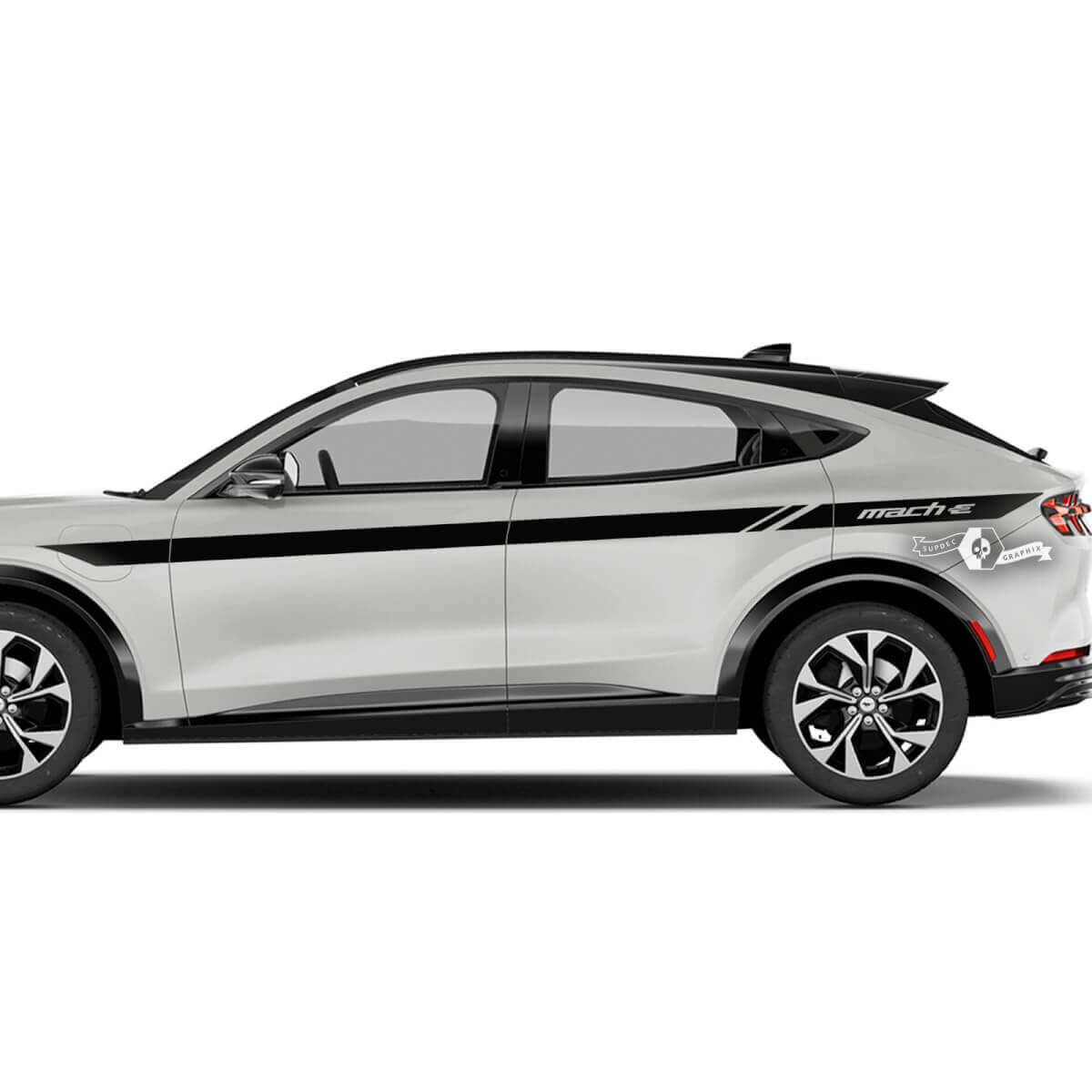 Pair Ford Mustang MACH-E MACH E Doors Top Line Stripes Side Door Decal vinyl stickers
