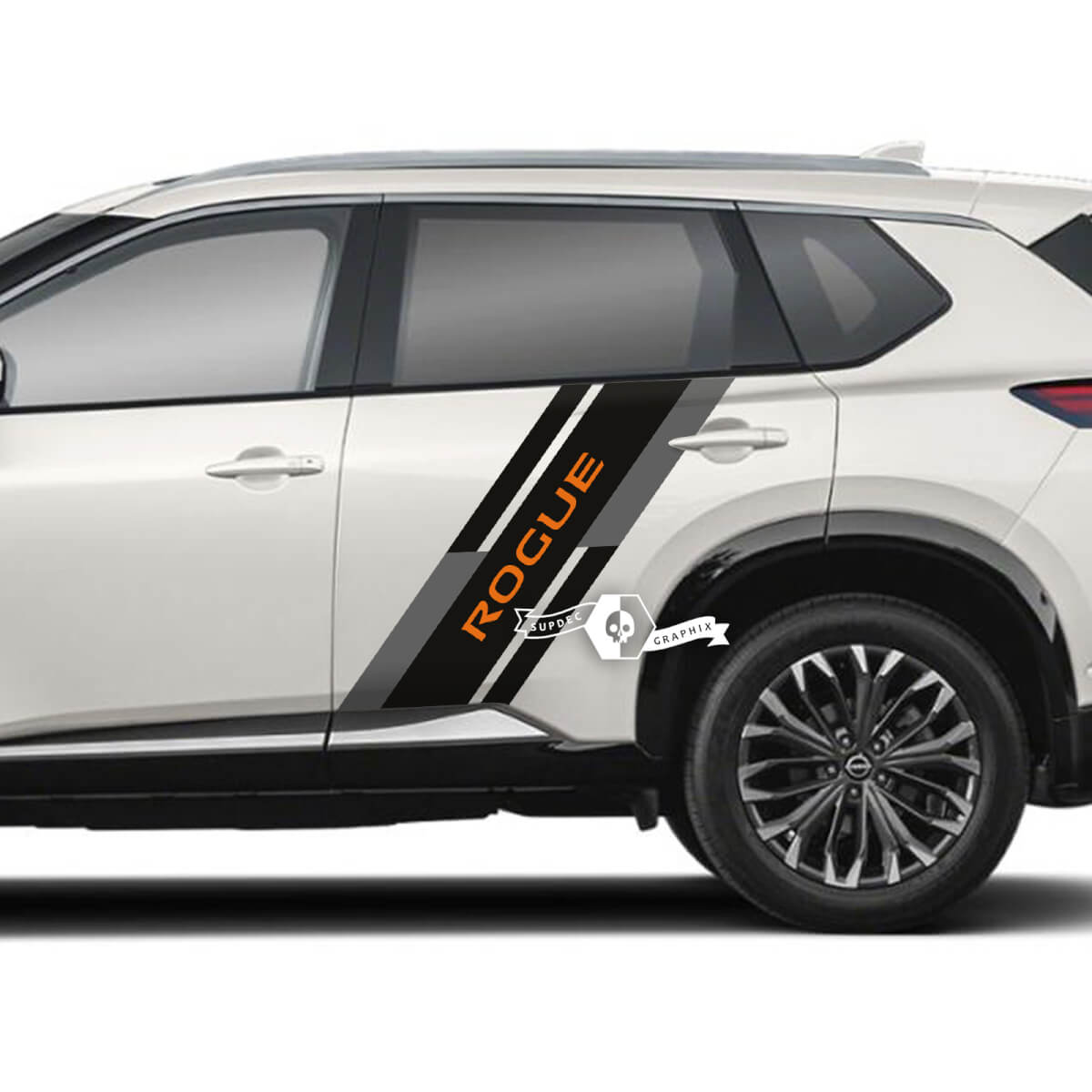 Pair Nissan Rogue Side Door Rear Fender Sticker Decal Vinyl Graphic 3 Colors
