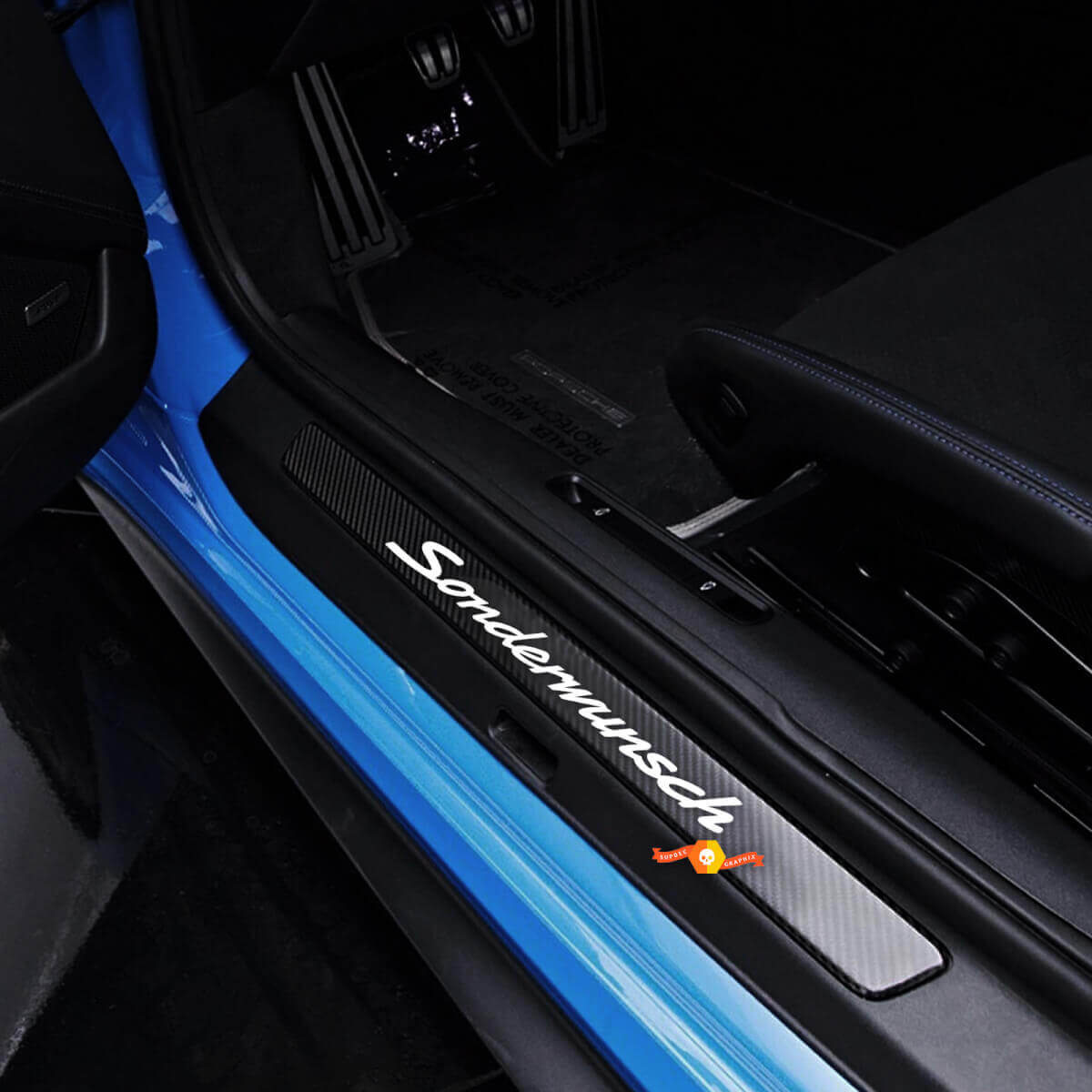 Porsche 911 GT3 RS (992) Sonderwunsch Side Vinyl Decal Sticker For Door Sill Protector
