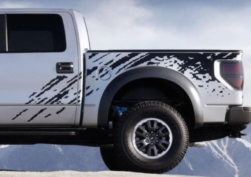 truck Musclecar power truck Svt Digital Mud Splash Decal Graphics Decals Stickers Chatter