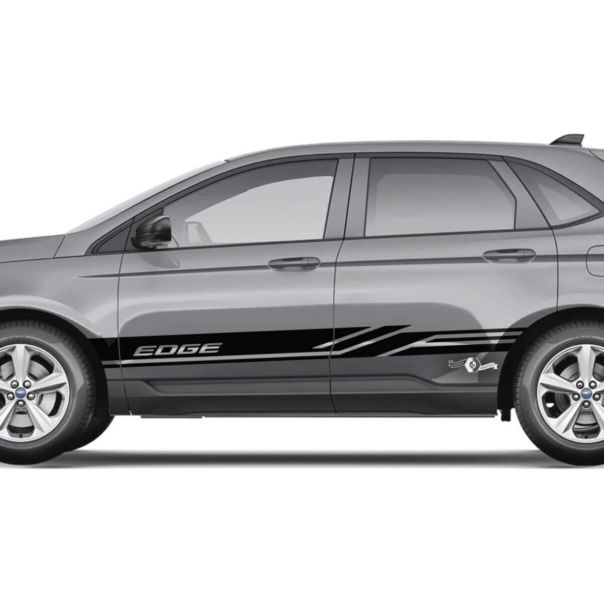 2x Side Ford Edge Doors Vinyl Racing Stripes body decal vinyl graphics sticker
