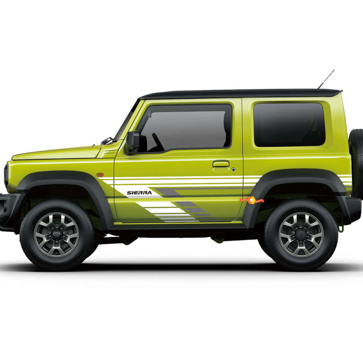Autumn Vintage Retro Stripes Side Doors Decal Sticker Graphics For Suzuki JIMNY Sierra