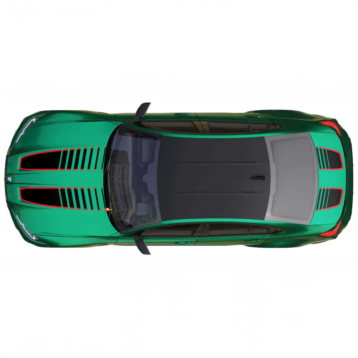 Hood and Trunk CS CSL style Stripe for BMW M4 M3 G82 G83 M Performance vinyl decal sticker
