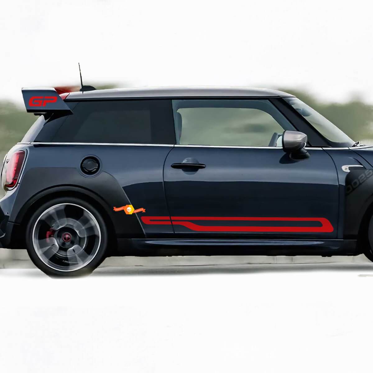 Accent Stripes Side Door Vinyl Decal Sticker for MINI Cooper