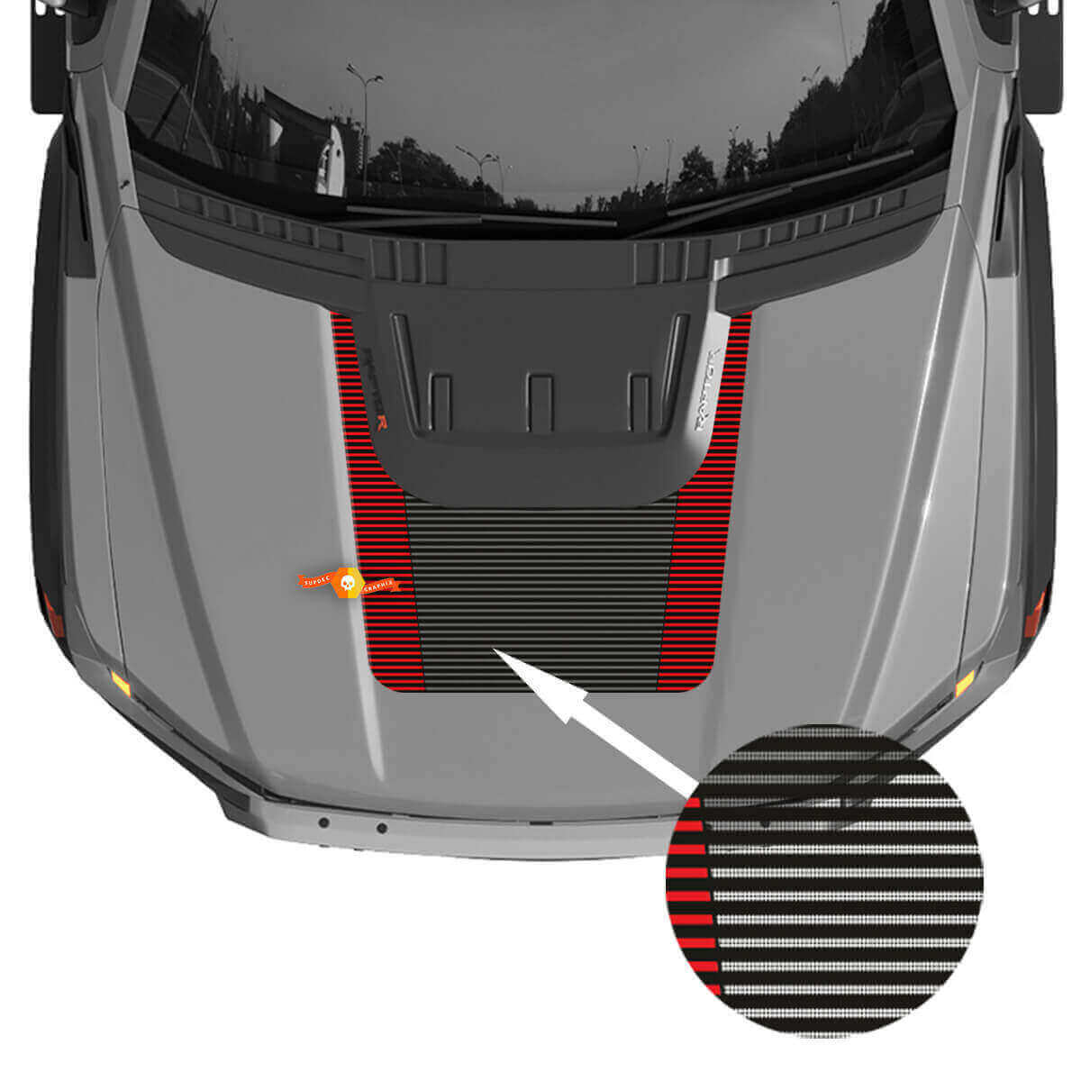 Vinyl Decal Stripes Sticker for Musclecar truck power truck R