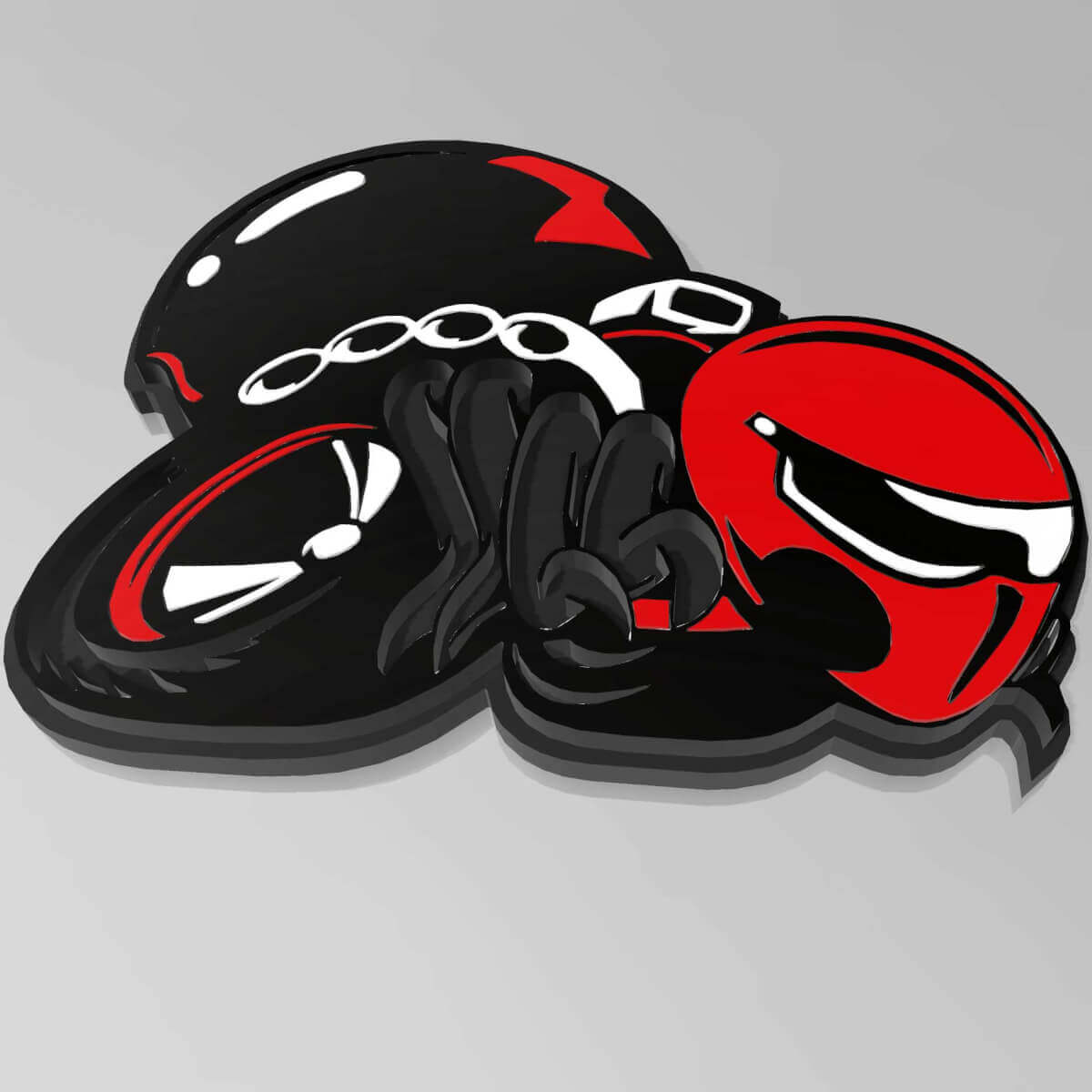 Custom 3D HellBee Black Widow Spider Fender Badge for Dodge