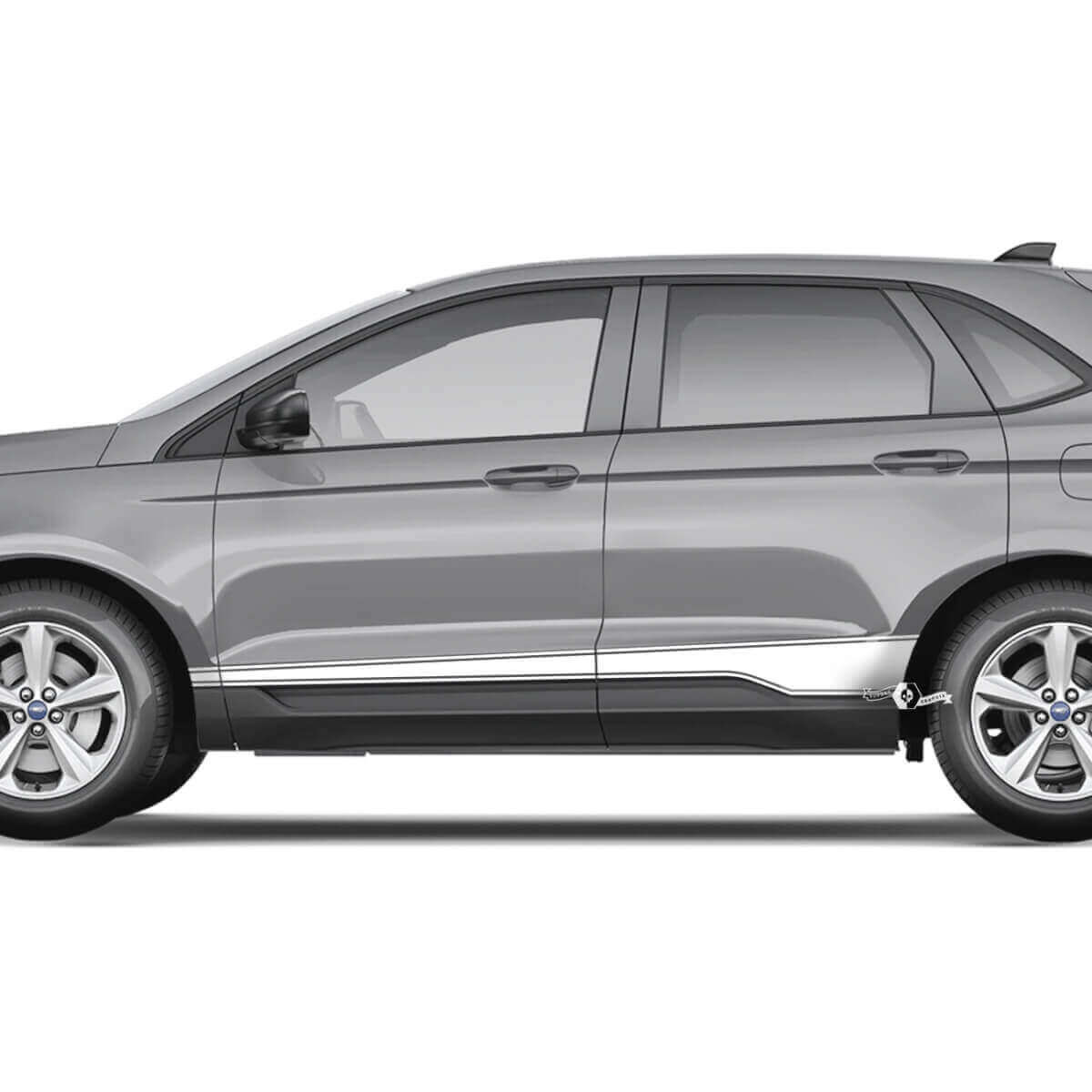 Rocker Panel Pin Stripes Vinyl Decal Graphics Sticker 2 for Ford Edge