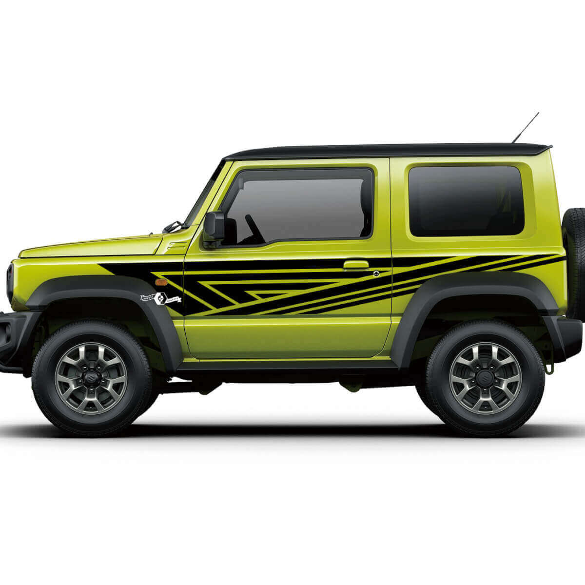 Abstract Lines Side Graphics Doors Decal Sticker For Suzuki JIMNY